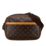 Louis Vuitton Vintage Pre-owned Canvas axelremsvskor Brown, Dam