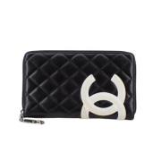 Chanel Vintage Pre-owned Laeder plnbcker Black, Dam