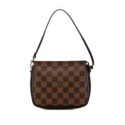 Louis Vuitton Vintage Pre-owned Canvas axelremsvskor Brown, Dam