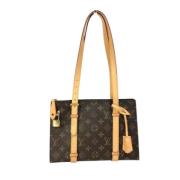 Louis Vuitton Vintage Pre-owned Tyg louis-vuitton-vskor Brown, Dam