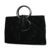 Chanel Vintage Pre-owned Tyg chanel-vskor Black, Dam