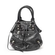 Balenciaga Vintage Pre-owned Laeder handvskor Black, Dam