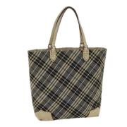 Burberry Vintage Pre-owned Canvas totevskor Blue, Dam