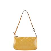 Louis Vuitton Vintage Pre-owned Laeder axelremsvskor Yellow, Dam