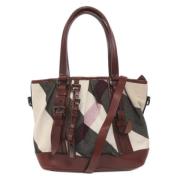 Burberry Vintage Pre-owned Canvas totevskor Multicolor, Dam