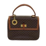 Celine Vintage Pre-owned Canvas handvskor Brown, Dam