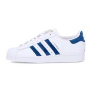 Adidas Vit/Marinblå Superstar Låga Sneakers White, Herr