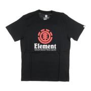 Element Svart Vertikal Herr T-shirt Black, Herr