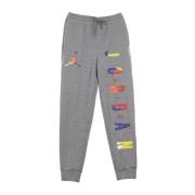 Jordan Carbon Heather Fleece Tracksuit Byxor Gray, Herr