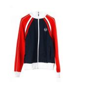 Sergio Tacchini Navy/Röd Track Jacket för Män Multicolor, Herr