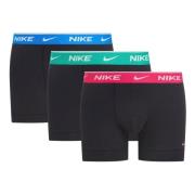 Nike Everyday Cotton Stretch Trunk 3-Pack Boxer Black, Herr