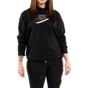 Nike Varsity Big Logo Svart Sweatshirt Kvinnor Black, Dam