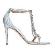 Stuart Weitzman Sandaler Silver Multicolor, Dam