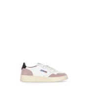 Autry Rosa Läder Sneakers med Logodetaljer Pink, Dam