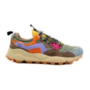 Flower Mountain Grön Yamano Sneakers Fw24/25 Kollektion Multicolor, Da...