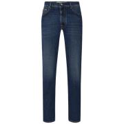 Jacob Cohën Slim-Fit Jeans med Guld Sömn Blue, Herr