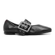 Halmanera Svarta Ballerina Flats Black, Dam