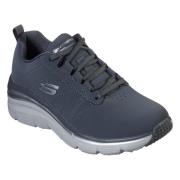 Skechers mode passform-äkta Sneakers Black, Dam