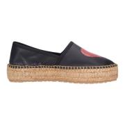 Love Moschino Platta skor Svart Black, Dam