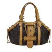 Louis Vuitton Vintage Pre-owned Canvas handvskor Brown, Dam