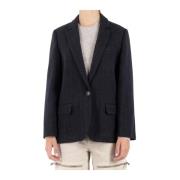 Isabel Marant Étoile Blå Natt Blazer Charlyne Blue, Dam