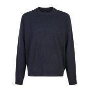 Roberto Collina Blå Stickad Sweatshirt Aw24 Blue, Herr