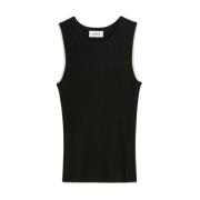 Soulland Svart Tanktop med Sidopaneler Black, Unisex