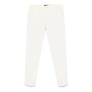 Fay Ecru Bomull Chinos Gabardine Byxor Beige, Herr