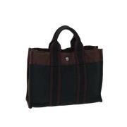 Hermès Vintage Pre-owned Bomull totevskor Black, Dam