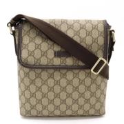 Gucci Vintage Pre-owned Canvas crossbodyvskor Beige, Dam