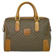 Celine Vintage Pre-owned Canvas handvskor Brown, Dam