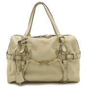 Gucci Vintage Pre-owned Laeder handvskor Beige, Dam