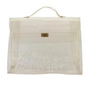 Hermès Vintage Pre-owned Vinyl handvskor White, Dam