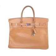 Hermès Vintage Pre-owned Canvas handvskor Brown, Dam