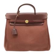 Hermès Vintage Pre-owned Canvas ryggsckar Brown, Dam