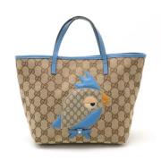 Gucci Vintage Pre-owned Canvas totevskor Beige, Dam