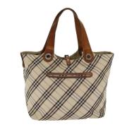 Burberry Vintage Pre-owned Canvas totevskor Beige, Dam