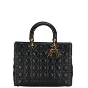 Dior Vintage Pre-owned Mocka handvskor Black, Dam