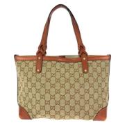 Gucci Vintage Pre-owned Canvas totevskor Brown, Dam