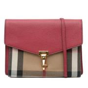 Burberry Vintage Pre-owned Laeder axelremsvskor Red, Dam