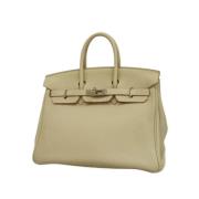 Hermès Vintage Pre-owned Laeder handvskor Beige, Dam