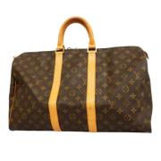 Louis Vuitton Vintage Pre-owned Canvas handvskor Brown, Dam