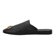 Balenciaga Laeder mules Black, Herr