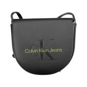 Calvin Klein Svart Polyeten Axelväska Black, Dam