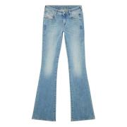 Diesel Boot-cut jeans för kvinnor Blue, Dam