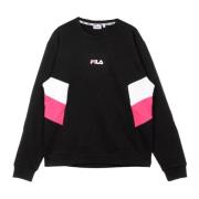 Fila Svart/Vit/Rosa Lätt Crewneck Sweatshirt Black, Herr