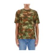 Moschino Camouflage Print T-shirt Green, Herr