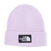 The North Face Logo Box Cuffed Beanie Lavender Fog Purple, Herr