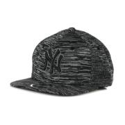 New Era Svart platt skärmkeps för män Black, Herr