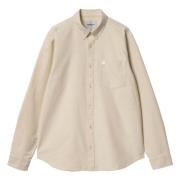 Carhartt Wip L/S C-Logo Skjorta Beige, Herr